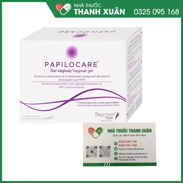 Gel đặt âm đạo Papilocare - Giải pháp trong hỗ trợ đào thải HPV